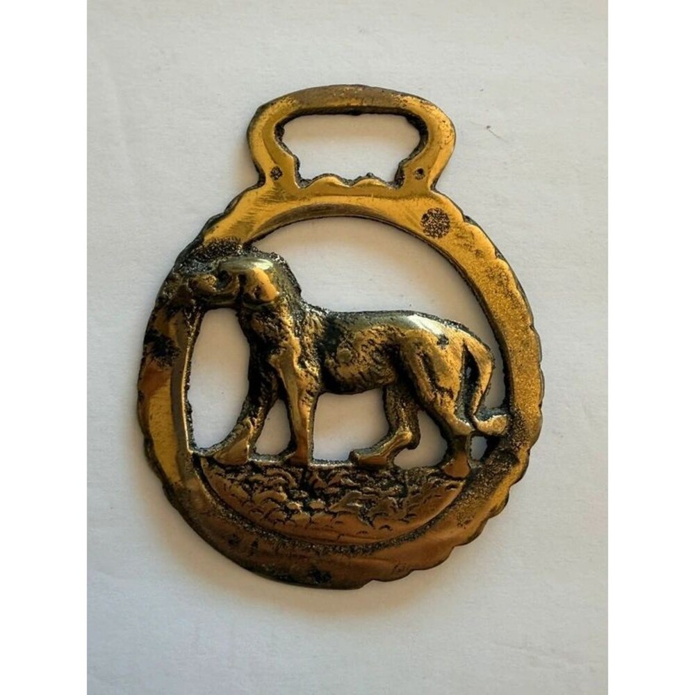 Vintage horse saddle medallions